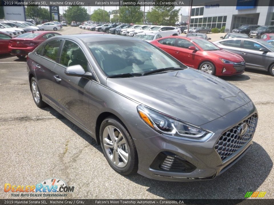 2019 Hyundai Sonata SEL Machine Gray / Gray Photo #3