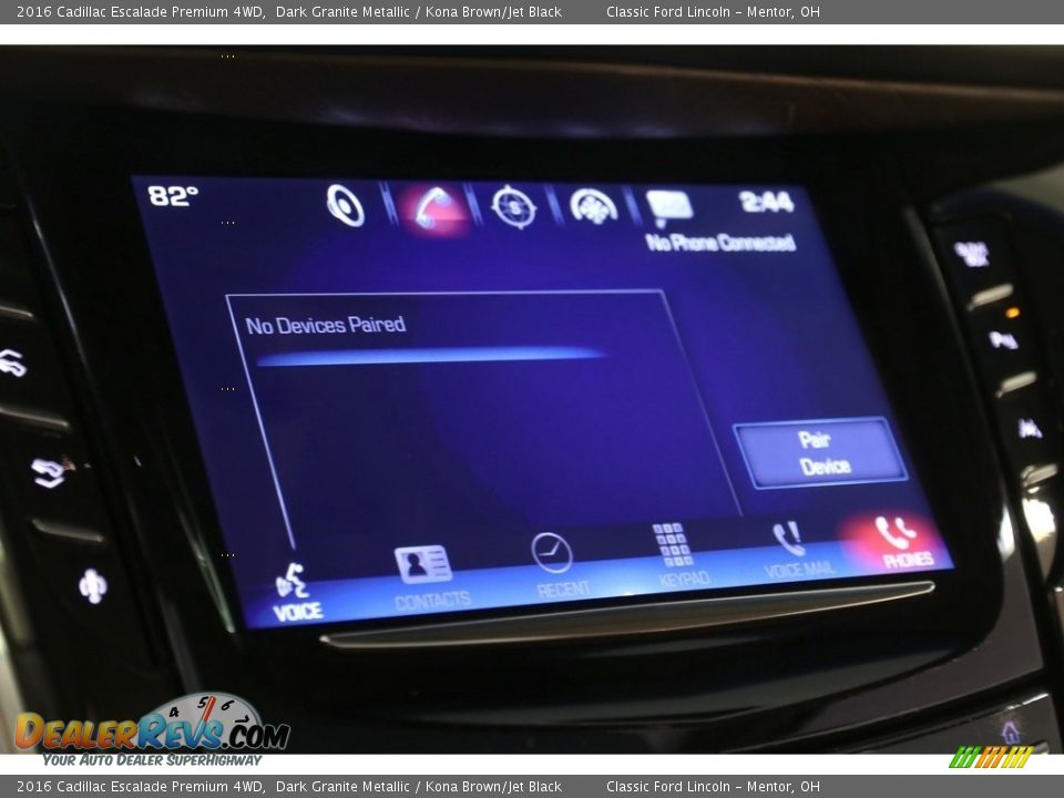 2016 Cadillac Escalade Premium 4WD Dark Granite Metallic / Kona Brown/Jet Black Photo #18