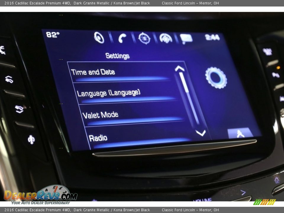 2016 Cadillac Escalade Premium 4WD Dark Granite Metallic / Kona Brown/Jet Black Photo #19