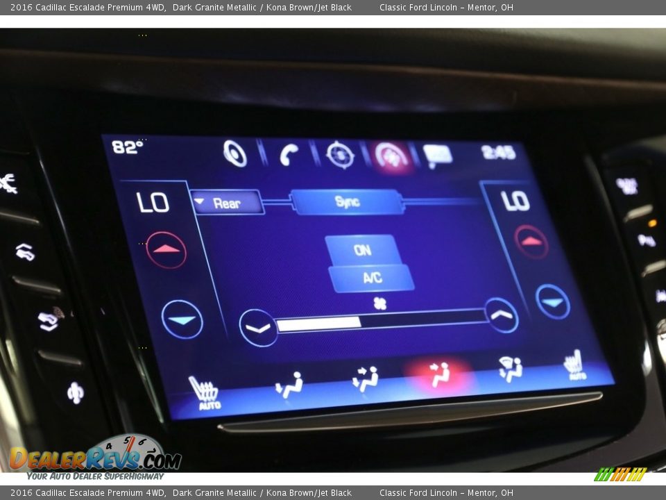 2016 Cadillac Escalade Premium 4WD Dark Granite Metallic / Kona Brown/Jet Black Photo #20