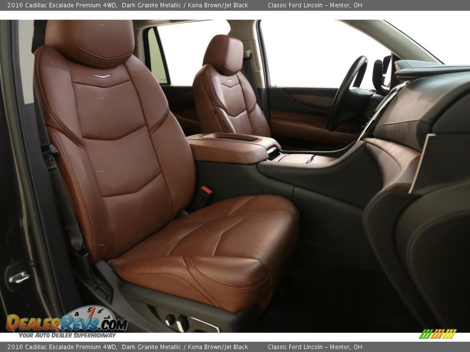 2016 Cadillac Escalade Premium 4WD Dark Granite Metallic / Kona Brown/Jet Black Photo #26