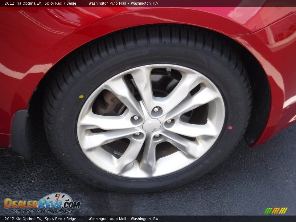 2012 Kia Optima EX Spicy Red / Beige Photo #3