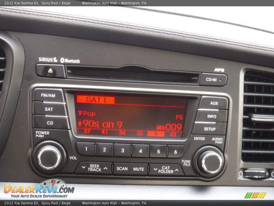 2012 Kia Optima EX Spicy Red / Beige Photo #16