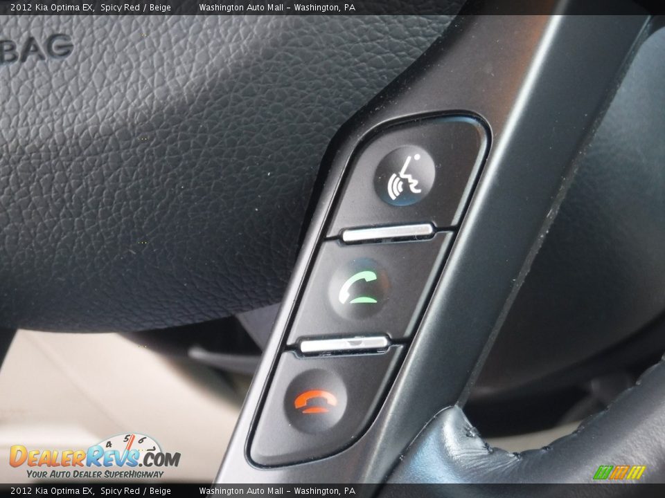 2012 Kia Optima EX Spicy Red / Beige Photo #20