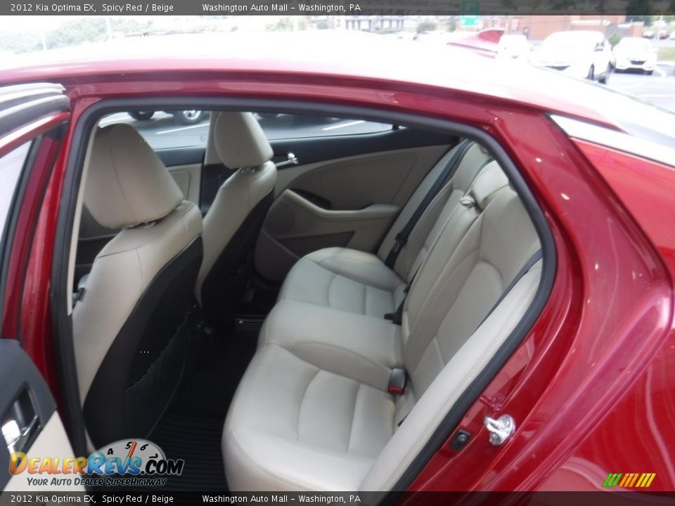2012 Kia Optima EX Spicy Red / Beige Photo #21