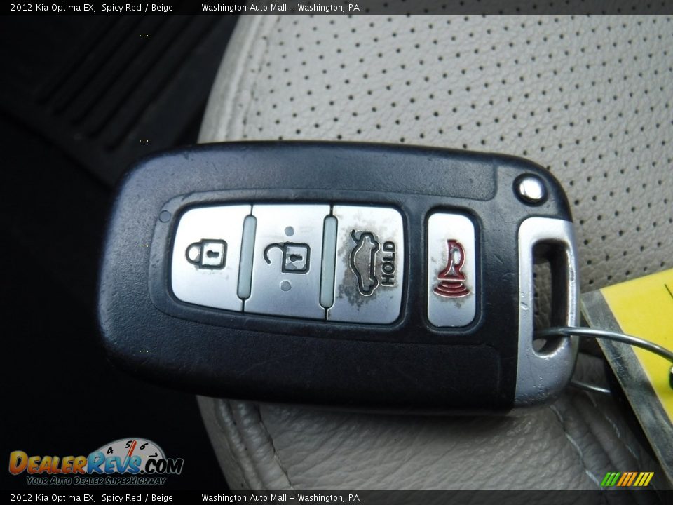 2012 Kia Optima EX Spicy Red / Beige Photo #23