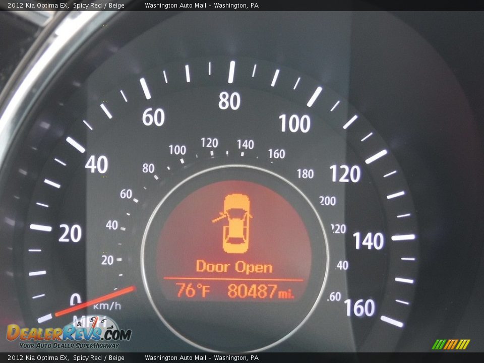 2012 Kia Optima EX Spicy Red / Beige Photo #25