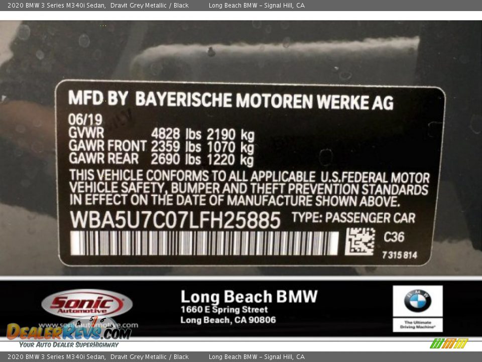 2020 BMW 3 Series M340i Sedan Dravit Grey Metallic / Black Photo #11