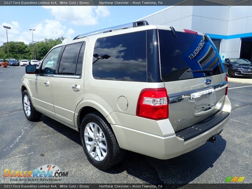 2017 Ford Expedition Limited 4x4 White Gold / Ebony Photo #4