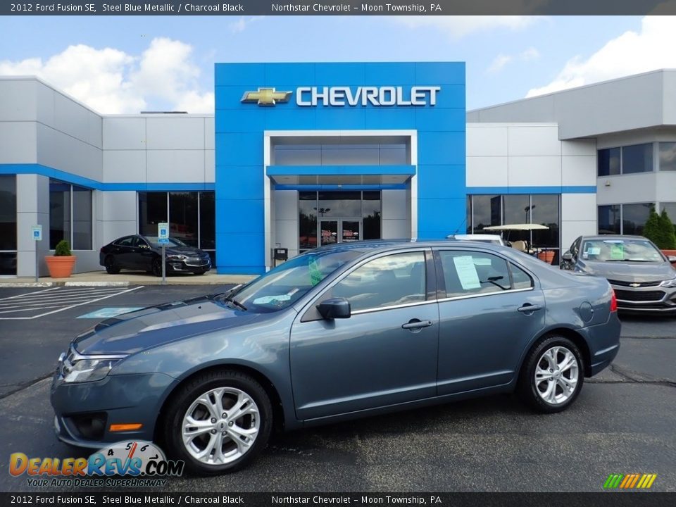 2012 Ford Fusion SE Steel Blue Metallic / Charcoal Black Photo #1