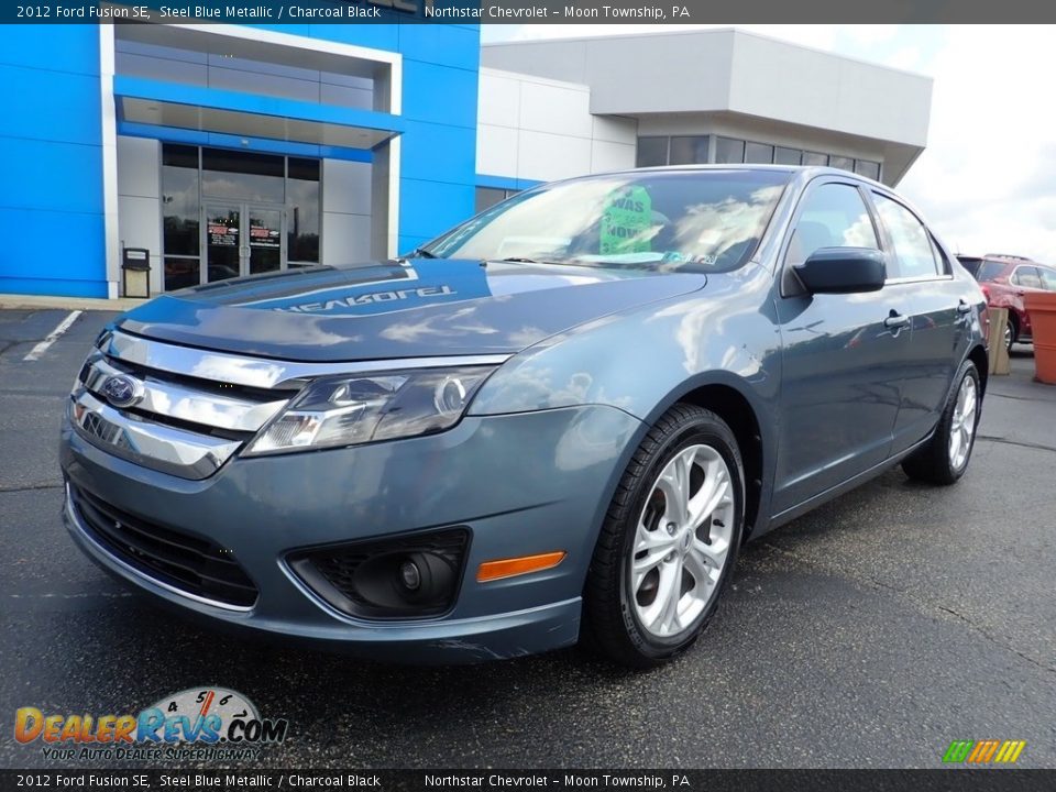 2012 Ford Fusion SE Steel Blue Metallic / Charcoal Black Photo #2