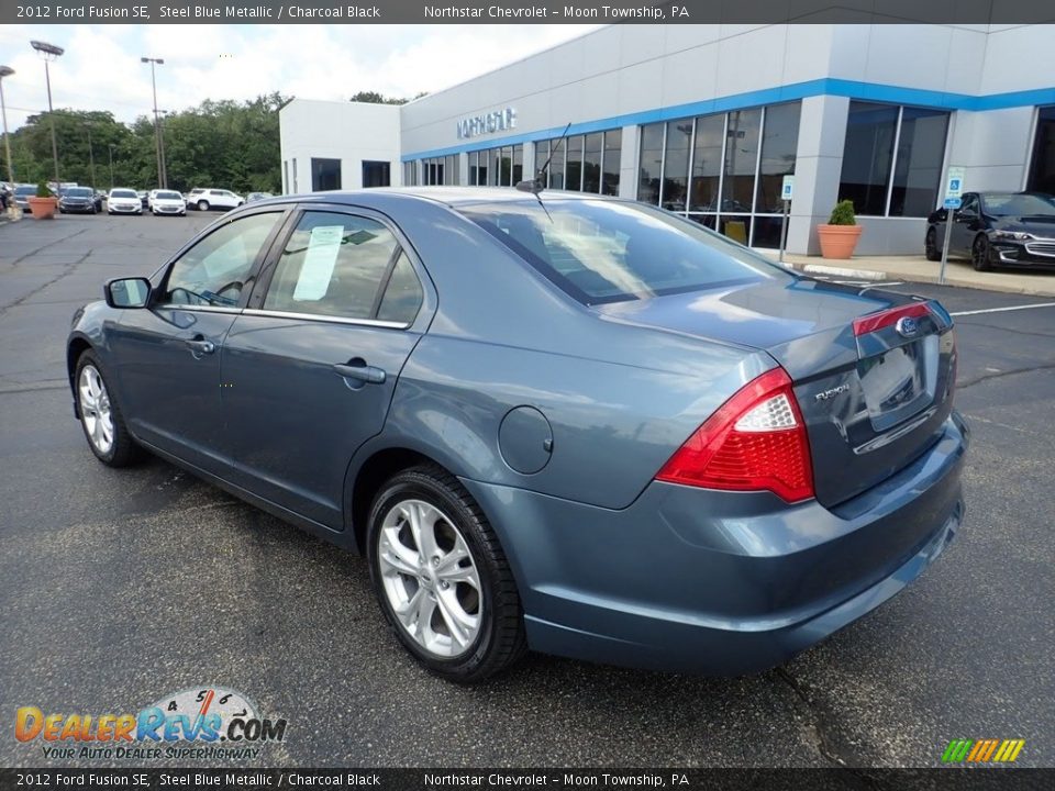 2012 Ford Fusion SE Steel Blue Metallic / Charcoal Black Photo #4