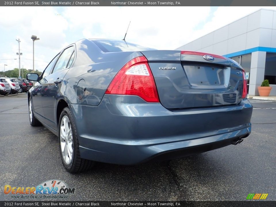 2012 Ford Fusion SE Steel Blue Metallic / Charcoal Black Photo #5