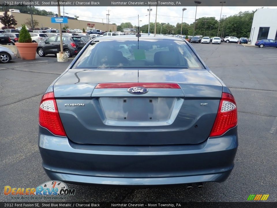 2012 Ford Fusion SE Steel Blue Metallic / Charcoal Black Photo #6