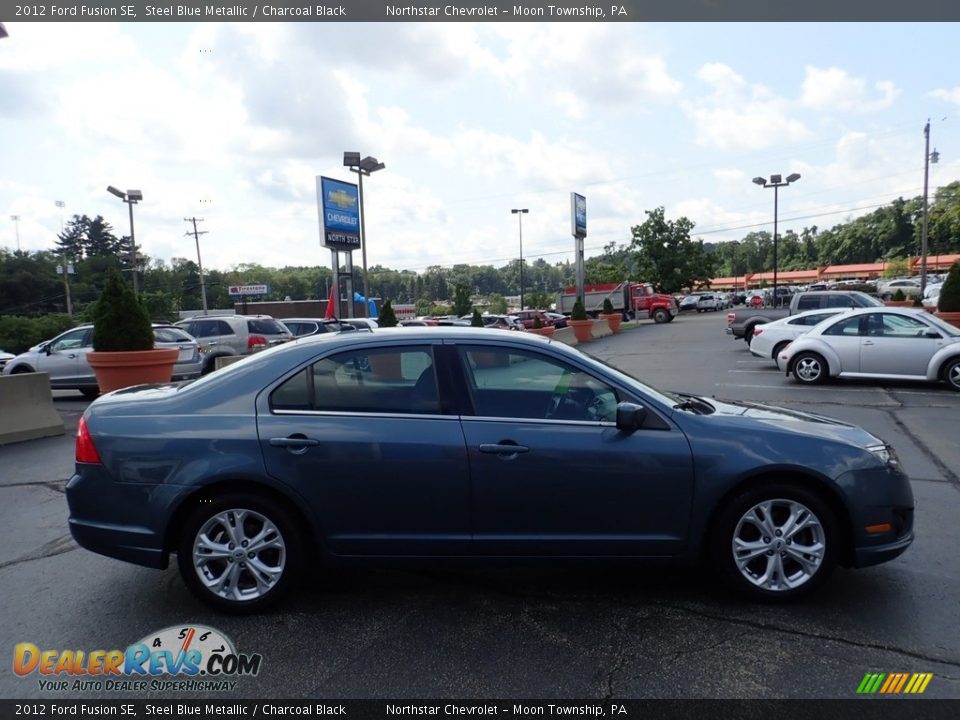 2012 Ford Fusion SE Steel Blue Metallic / Charcoal Black Photo #9