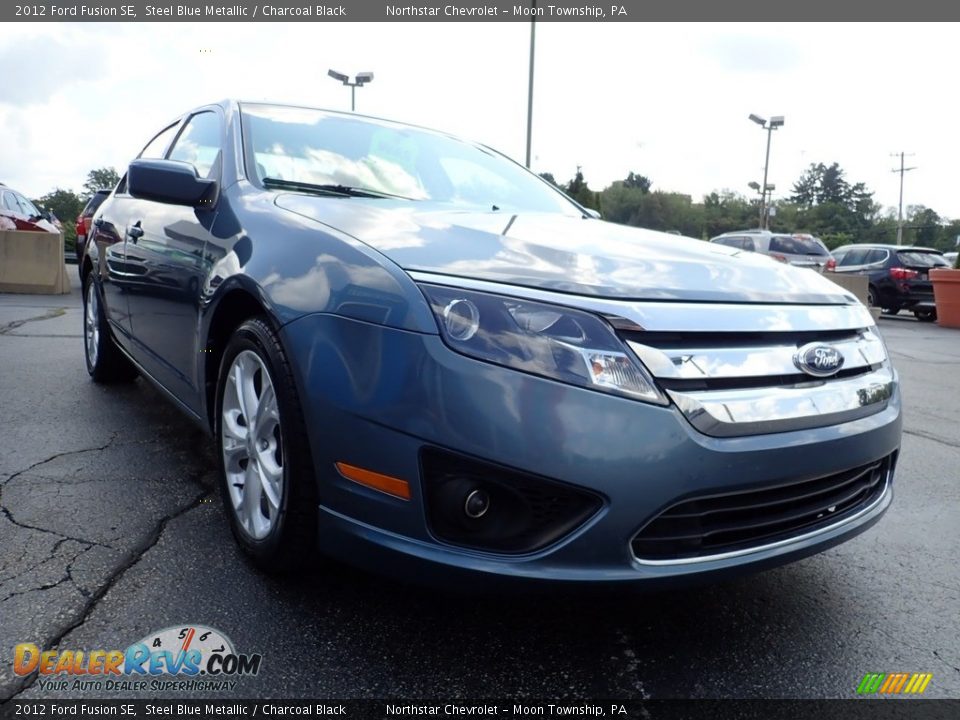 2012 Ford Fusion SE Steel Blue Metallic / Charcoal Black Photo #11