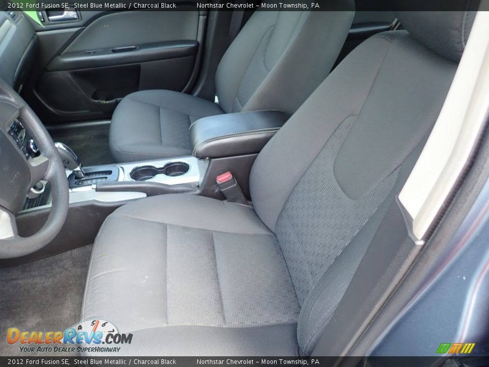 2012 Ford Fusion SE Steel Blue Metallic / Charcoal Black Photo #19