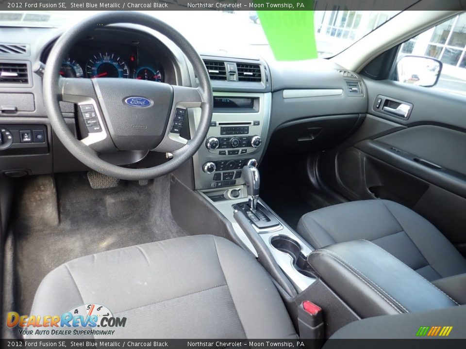 2012 Ford Fusion SE Steel Blue Metallic / Charcoal Black Photo #21