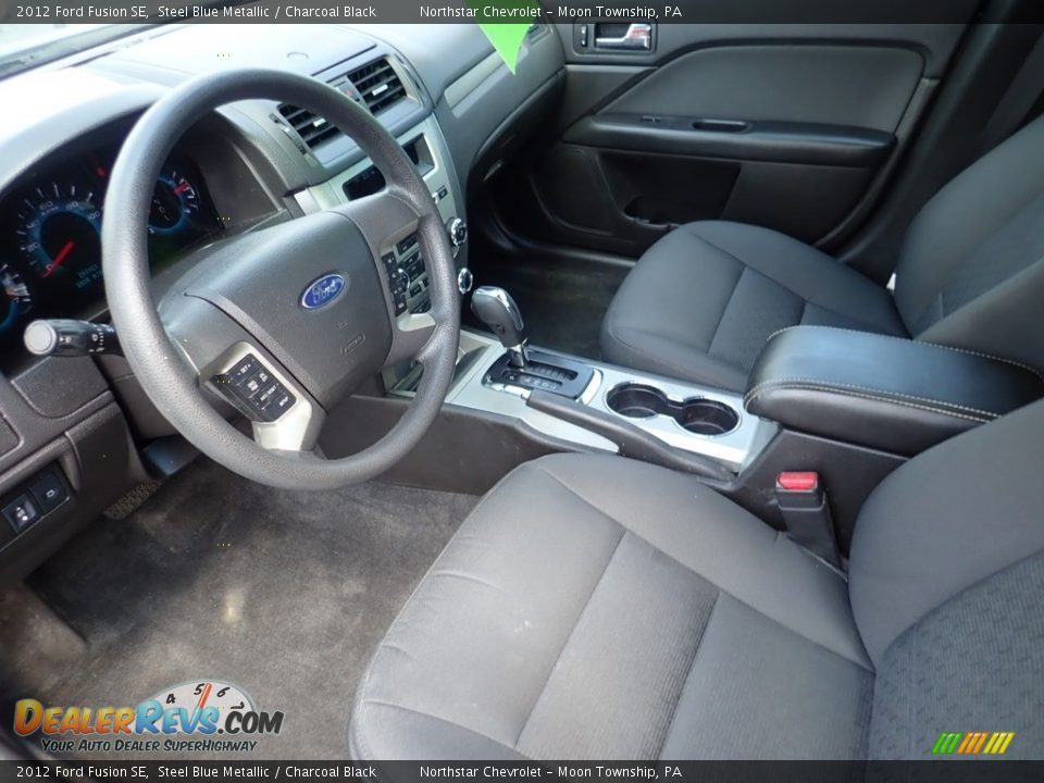 2012 Ford Fusion SE Steel Blue Metallic / Charcoal Black Photo #24