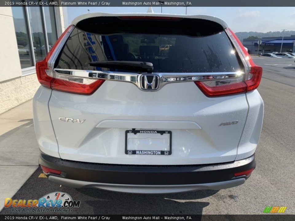 2019 Honda CR-V EX-L AWD Platinum White Pearl / Gray Photo #6
