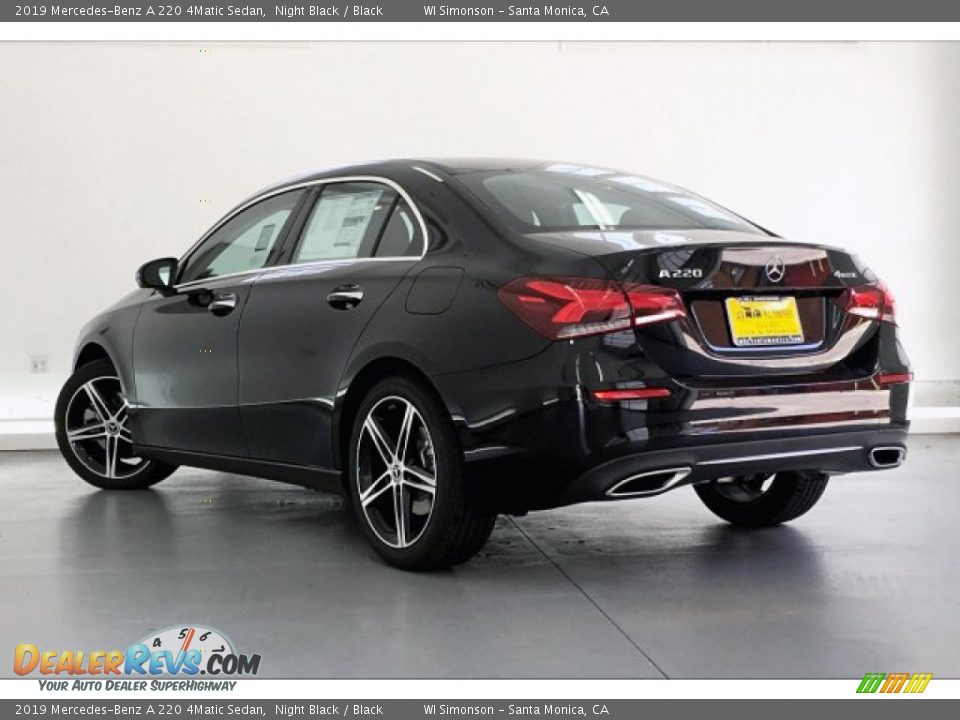 2019 Mercedes-Benz A 220 4Matic Sedan Night Black / Black Photo #2