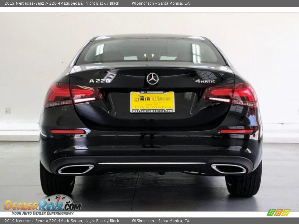 2019 Mercedes-Benz A 220 4Matic Sedan Night Black / Black Photo #3