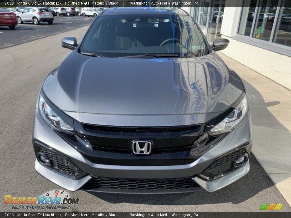 2019 Honda Civic EX Hatchback Polished Metal Metallic / Black Photo #3