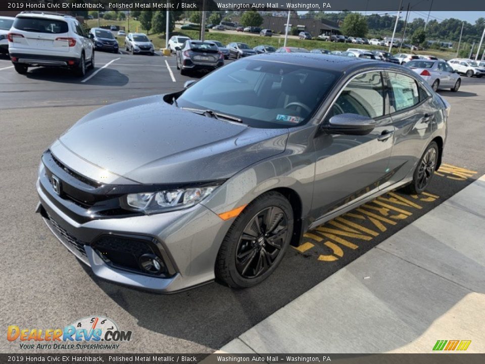 2019 Honda Civic EX Hatchback Polished Metal Metallic / Black Photo #4