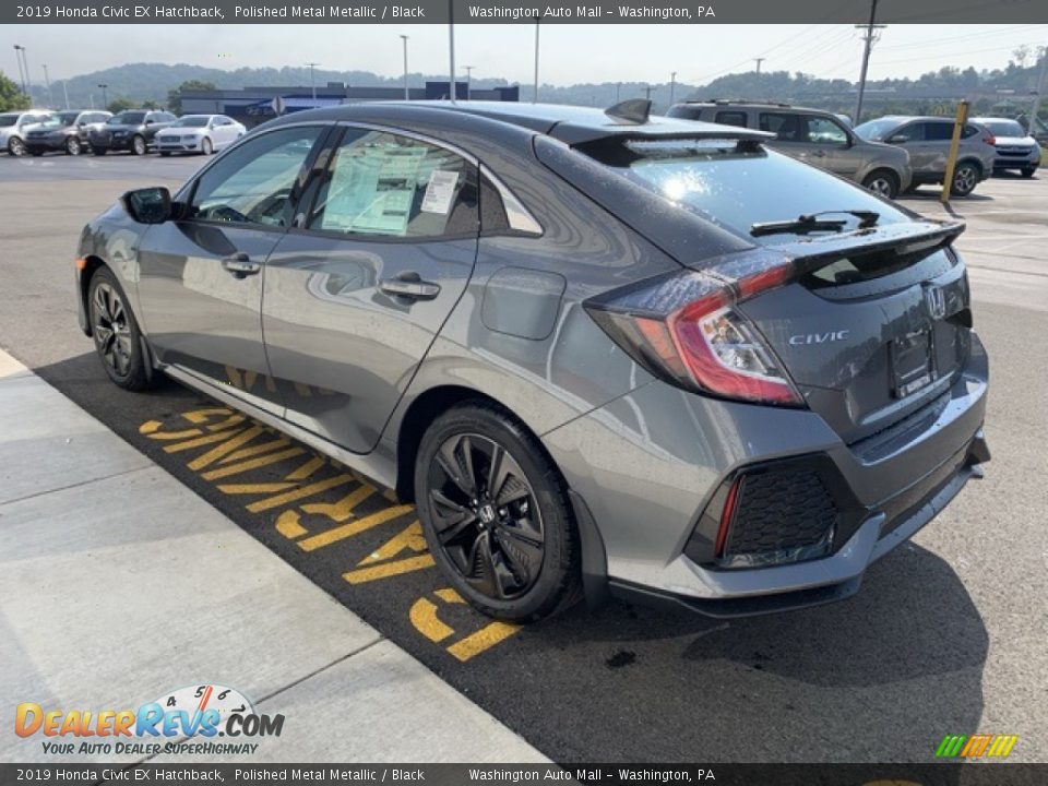 2019 Honda Civic EX Hatchback Polished Metal Metallic / Black Photo #5