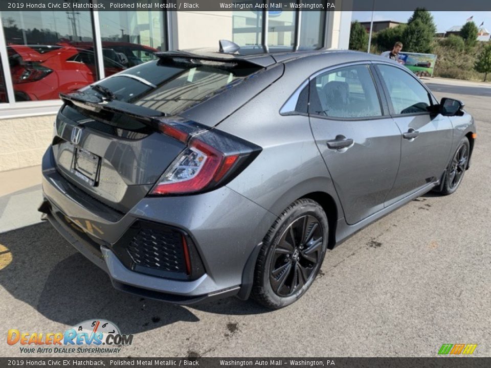 2019 Honda Civic EX Hatchback Polished Metal Metallic / Black Photo #7