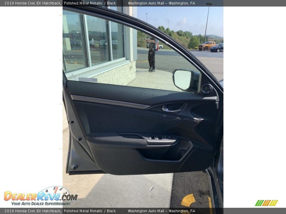 2019 Honda Civic EX Hatchback Polished Metal Metallic / Black Photo #10