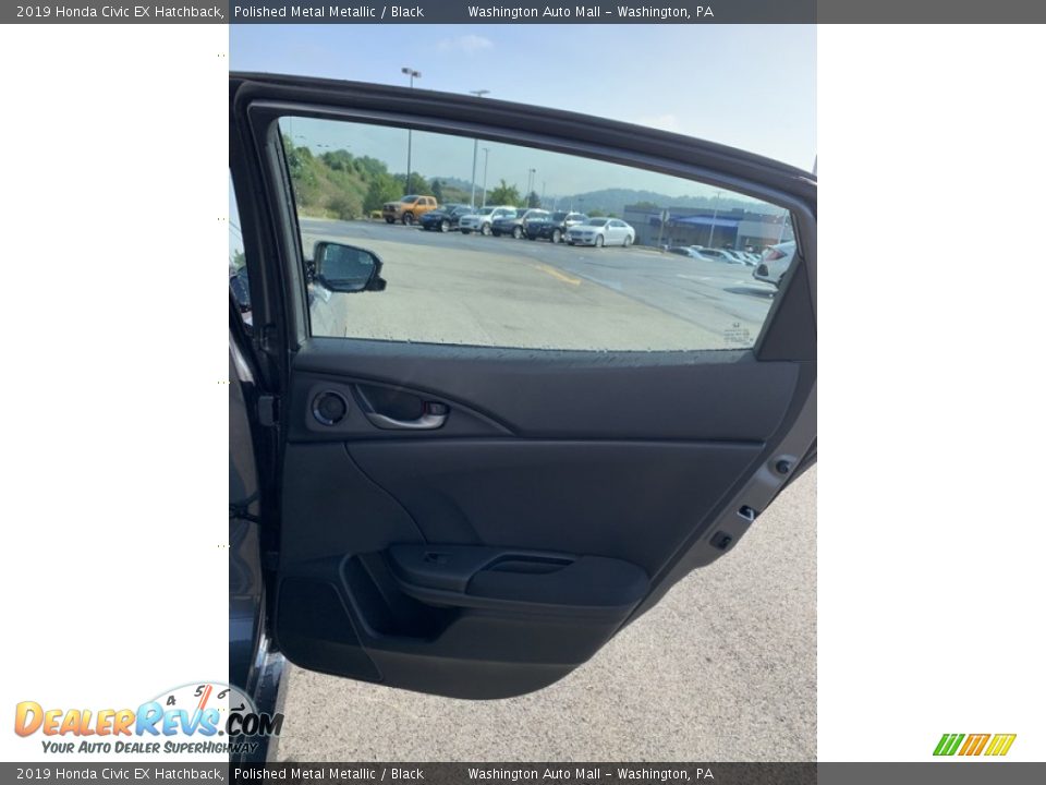 2019 Honda Civic EX Hatchback Polished Metal Metallic / Black Photo #22