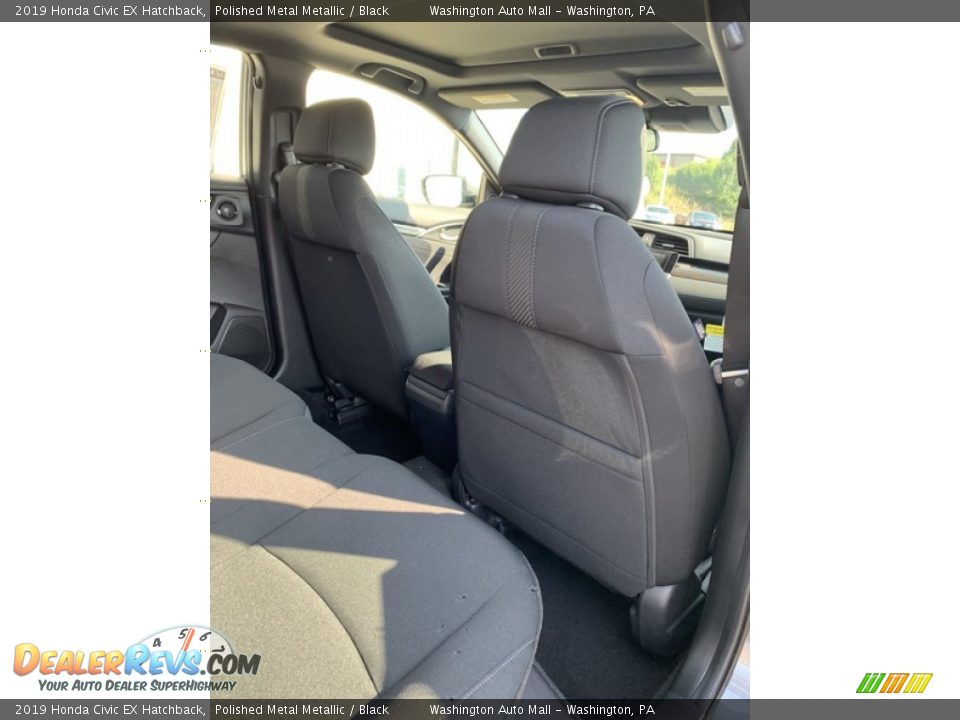 2019 Honda Civic EX Hatchback Polished Metal Metallic / Black Photo #24