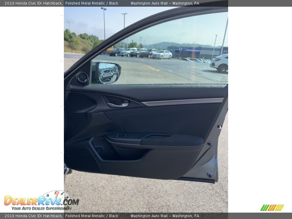 2019 Honda Civic EX Hatchback Polished Metal Metallic / Black Photo #25
