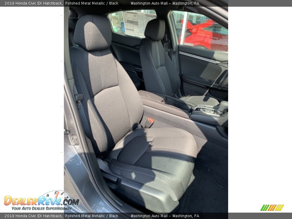 2019 Honda Civic EX Hatchback Polished Metal Metallic / Black Photo #26