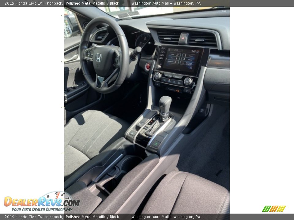 2019 Honda Civic EX Hatchback Polished Metal Metallic / Black Photo #27