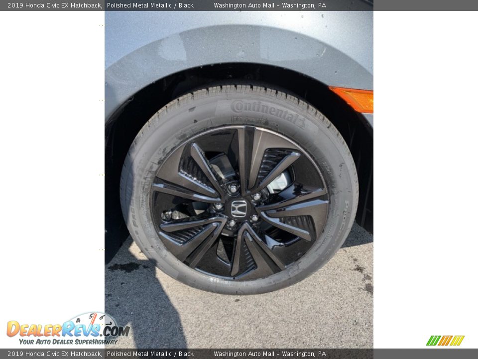 2019 Honda Civic EX Hatchback Polished Metal Metallic / Black Photo #29