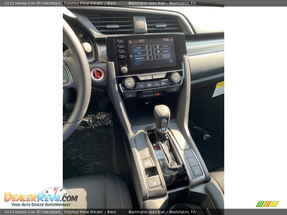 2019 Honda Civic EX Hatchback Polished Metal Metallic / Black Photo #31