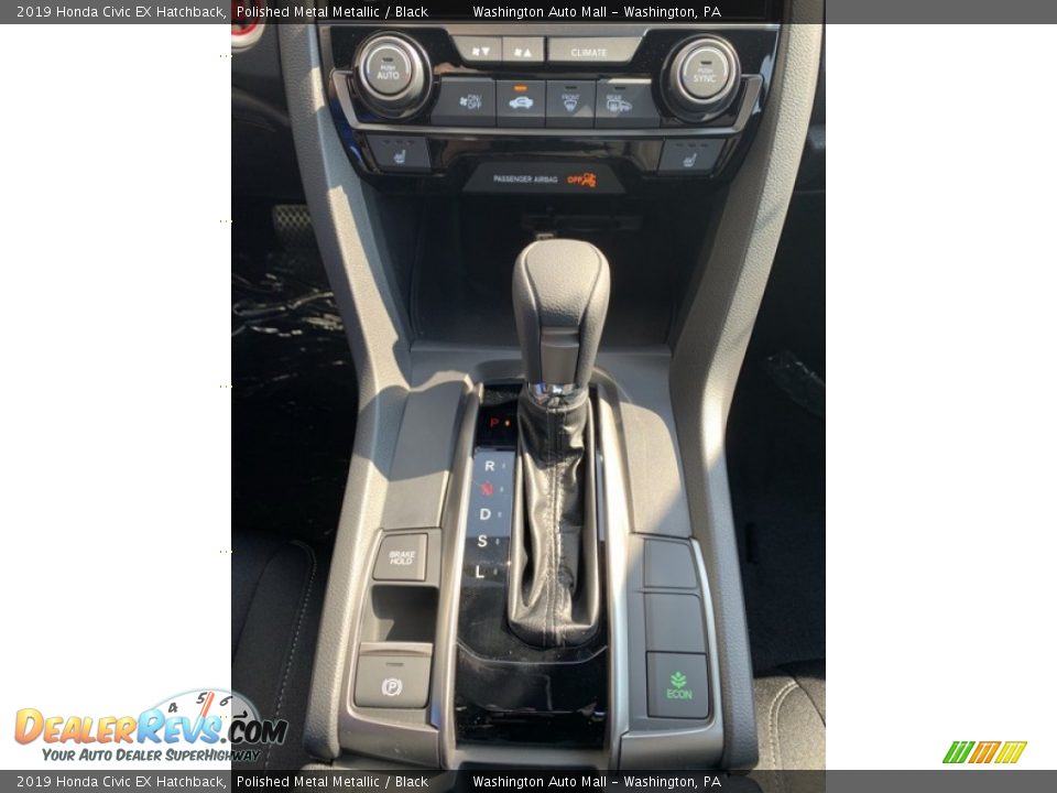 2019 Honda Civic EX Hatchback Polished Metal Metallic / Black Photo #33