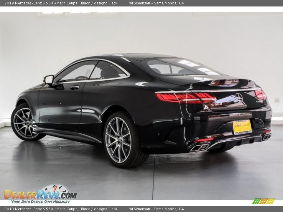 2019 Mercedes-Benz S 560 4Matic Coupe Black / designo Black Photo #2