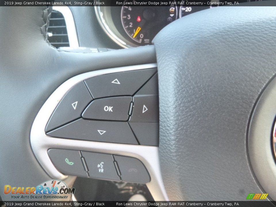 2019 Jeep Grand Cherokee Laredo 4x4 Sting-Gray / Black Photo #20