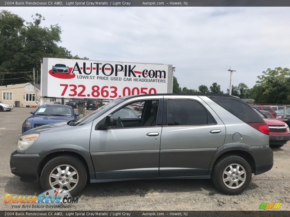 2004 Buick Rendezvous CX AWD Light Spiral Gray Metallic / Light Gray Photo #2