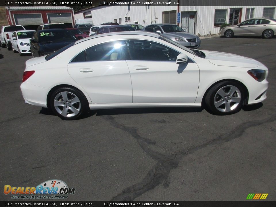 2015 Mercedes-Benz CLA 250 Cirrus White / Beige Photo #1