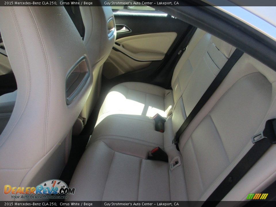 2015 Mercedes-Benz CLA 250 Cirrus White / Beige Photo #5