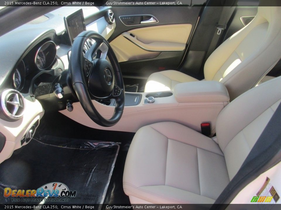 2015 Mercedes-Benz CLA 250 Cirrus White / Beige Photo #6