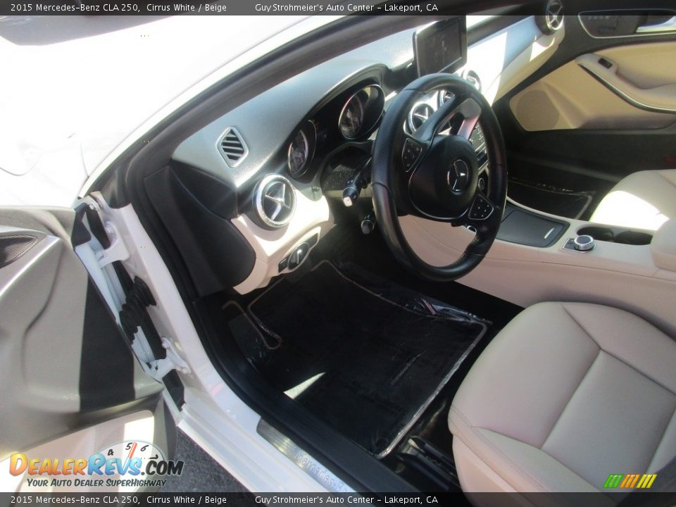 2015 Mercedes-Benz CLA 250 Cirrus White / Beige Photo #8