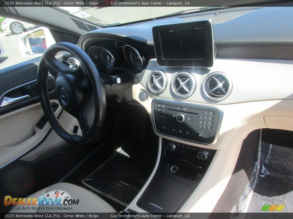 2015 Mercedes-Benz CLA 250 Cirrus White / Beige Photo #10