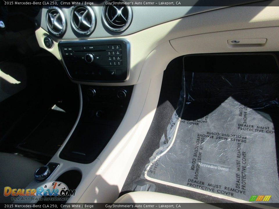 2015 Mercedes-Benz CLA 250 Cirrus White / Beige Photo #11
