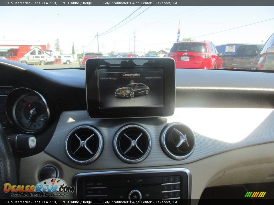 2015 Mercedes-Benz CLA 250 Cirrus White / Beige Photo #12
