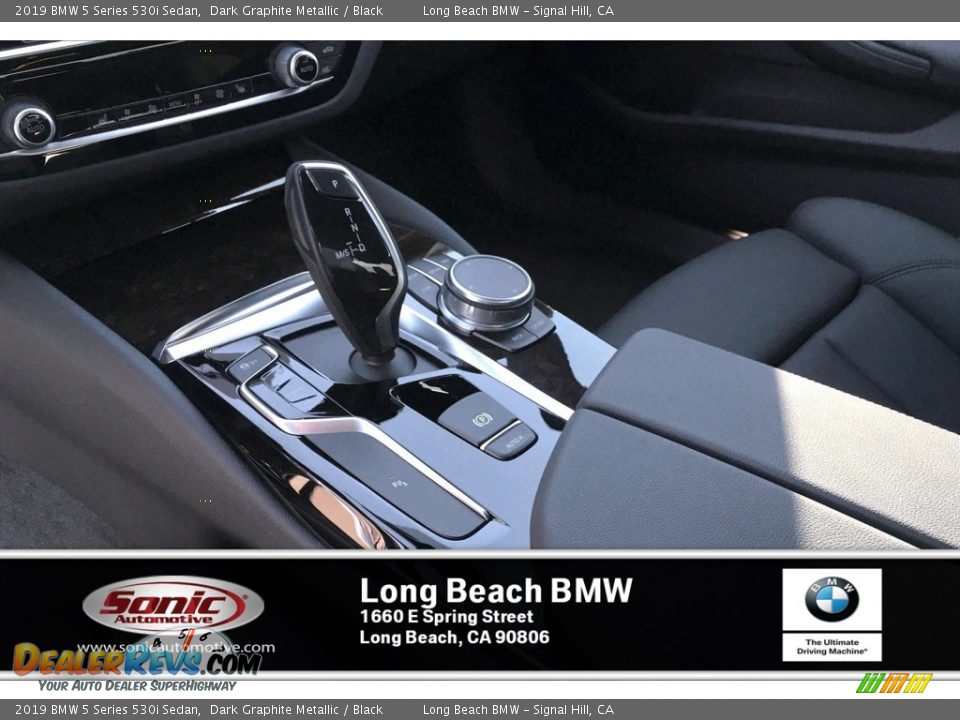 2019 BMW 5 Series 530i Sedan Dark Graphite Metallic / Black Photo #7